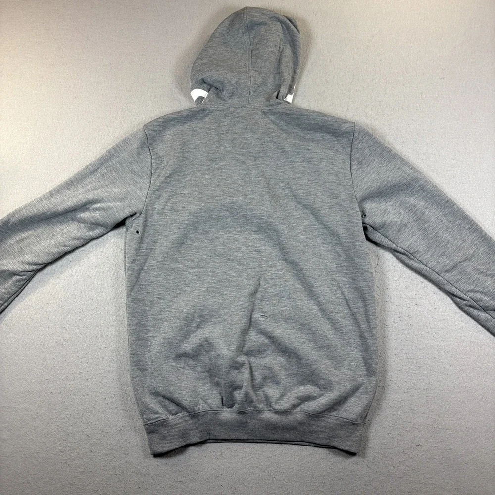 DC Shoes Hoodie Small Gray Heather Fleece‎ Inside Logo Sweatshirt